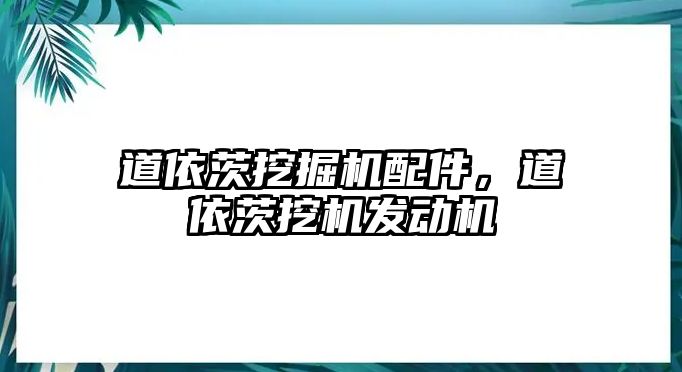 道依茨挖掘機(jī)配件，道依茨挖機(jī)發(fā)動機(jī)