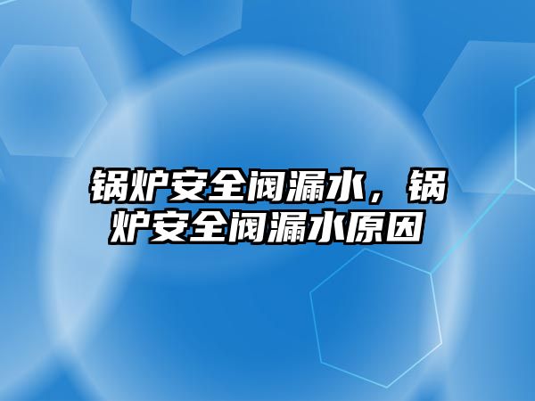 鍋爐安全閥漏水，鍋爐安全閥漏水原因