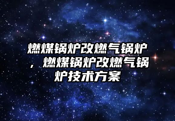 燃煤鍋爐改燃?xì)忮仩t，燃煤鍋爐改燃?xì)忮仩t技術(shù)方案