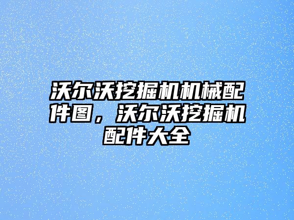 沃爾沃挖掘機機械配件圖，沃爾沃挖掘機配件大全