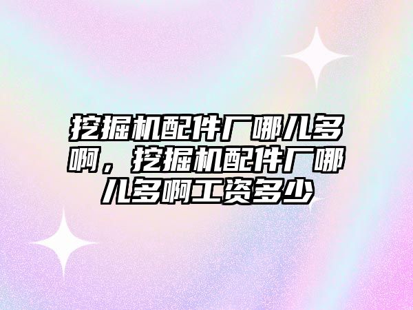 挖掘機配件廠哪兒多啊，挖掘機配件廠哪兒多啊工資多少