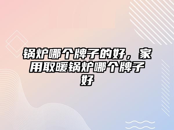 鍋爐哪個牌子的好，家用取暖鍋爐哪個牌子好