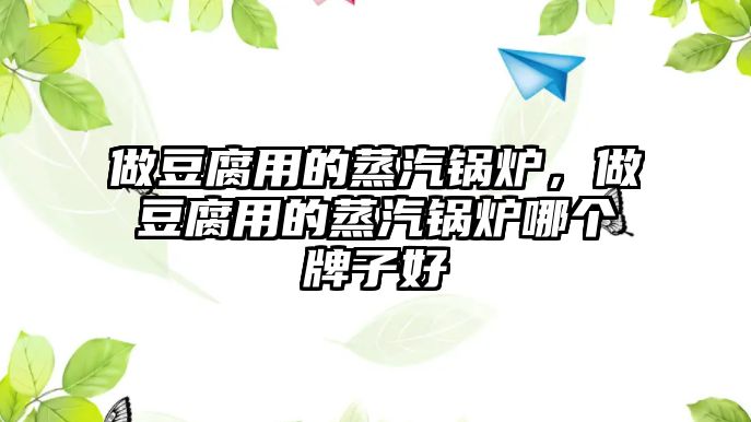 做豆腐用的蒸汽鍋爐，做豆腐用的蒸汽鍋爐哪個(gè)牌子好