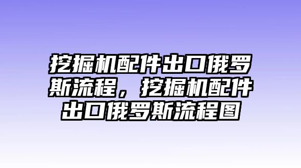 挖掘機(jī)配件出口俄羅斯流程，挖掘機(jī)配件出口俄羅斯流程圖