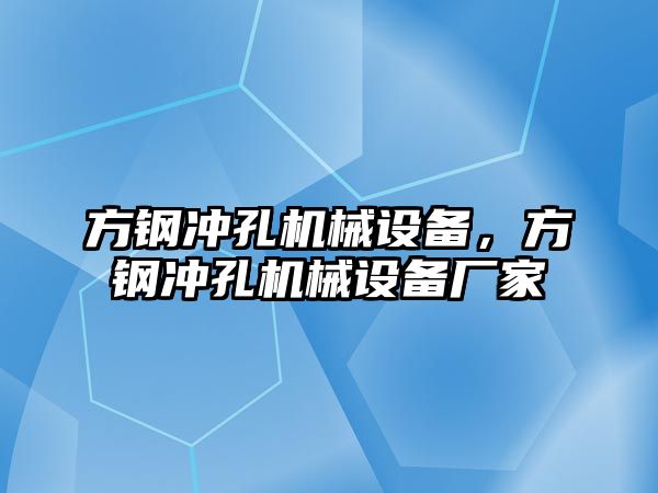 方鋼沖孔機(jī)械設(shè)備，方鋼沖孔機(jī)械設(shè)備廠家