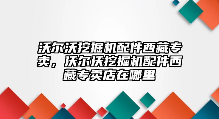 沃爾沃挖掘機配件西藏專賣，沃爾沃挖掘機配件西藏專賣店在哪里