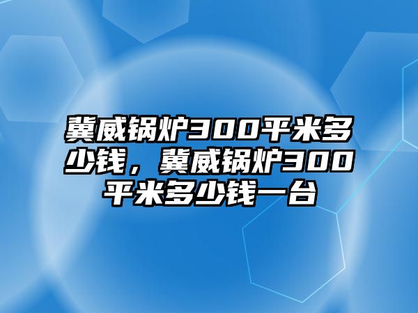 冀威鍋爐300平米多少錢，冀威鍋爐300平米多少錢一臺