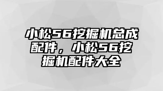 小松56挖掘機(jī)總成配件，小松56挖掘機(jī)配件大全