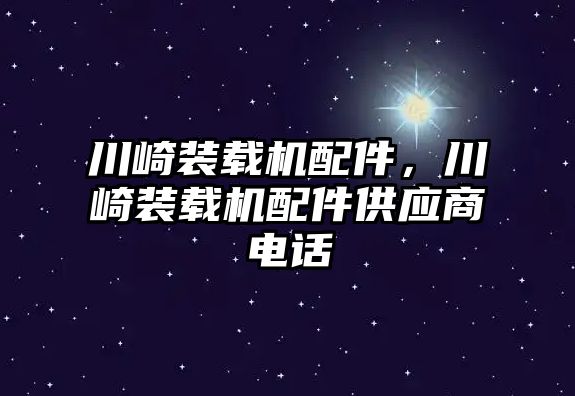 川崎裝載機配件，川崎裝載機配件供應(yīng)商電話