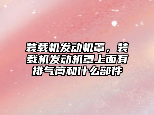 裝載機發(fā)動機罩，裝載機發(fā)動機罩上面有排氣筒和什么部件