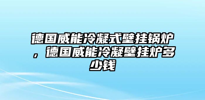 德國威能冷凝式壁掛鍋爐，德國威能冷凝壁掛爐多少錢