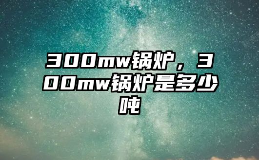 300mw鍋爐，300mw鍋爐是多少噸