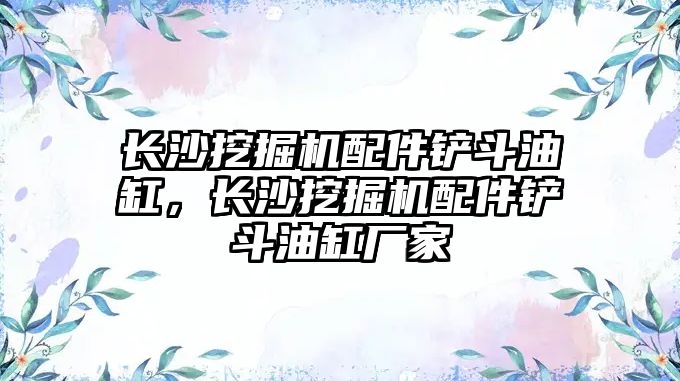 長沙挖掘機配件鏟斗油缸，長沙挖掘機配件鏟斗油缸廠家