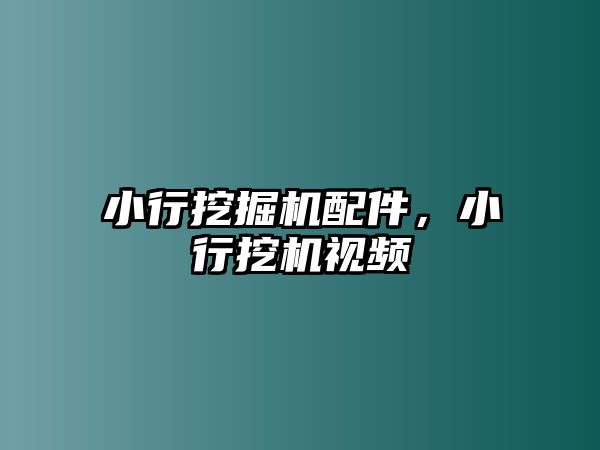 小行挖掘機配件，小行挖機視頻