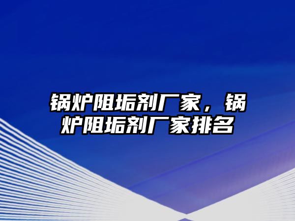 鍋爐阻垢劑廠家，鍋爐阻垢劑廠家排名