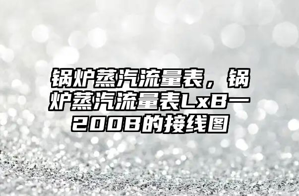 鍋爐蒸汽流量表，鍋爐蒸汽流量表LxB一200B的接線圖