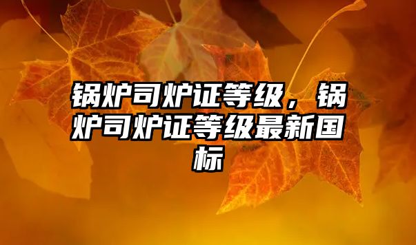 鍋爐司爐證等級，鍋爐司爐證等級最新國標(biāo)