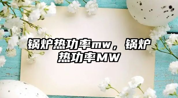 鍋爐熱功率mw，鍋爐熱功率MW