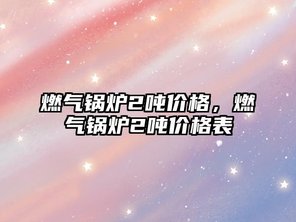 燃?xì)忮仩t2噸價(jià)格，燃?xì)忮仩t2噸價(jià)格表