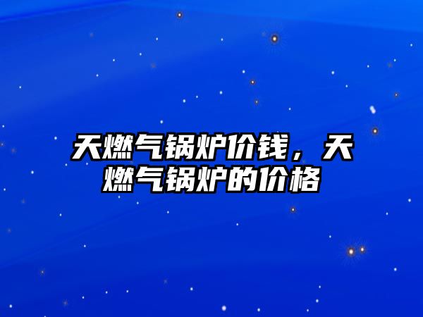 天燃?xì)忮仩t價(jià)錢，天燃?xì)忮仩t的價(jià)格