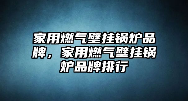 家用燃氣壁掛鍋爐品牌，家用燃氣壁掛鍋爐品牌排行