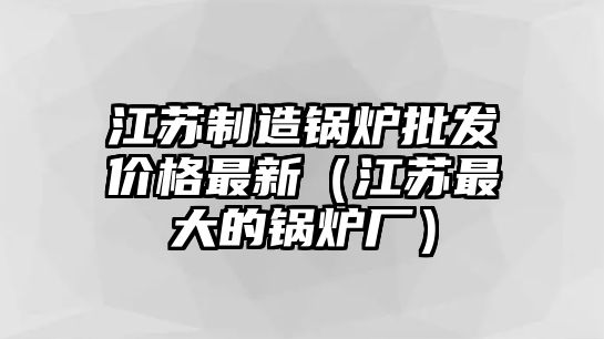 江蘇制造鍋爐批發(fā)價(jià)格最新（江蘇最大的鍋爐廠）