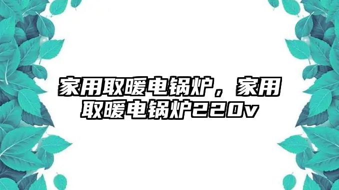 家用取暖電鍋爐，家用取暖電鍋爐220v