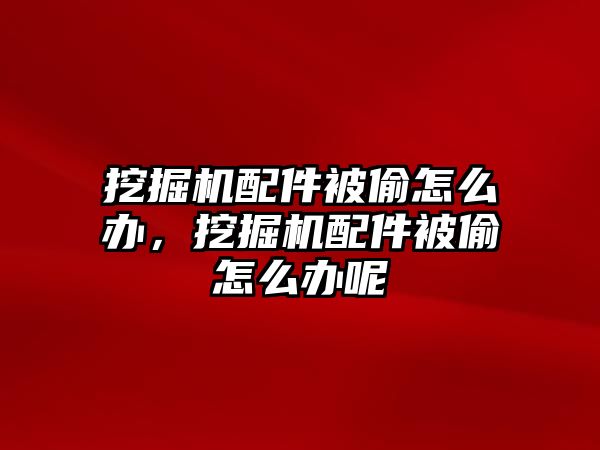 挖掘機配件被偷怎么辦，挖掘機配件被偷怎么辦呢