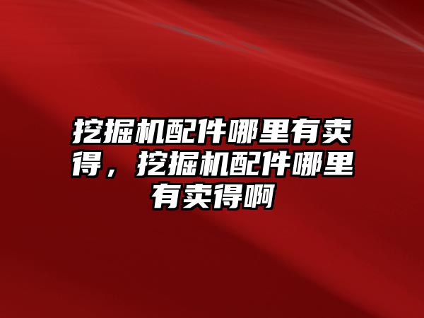 挖掘機配件哪里有賣得，挖掘機配件哪里有賣得啊