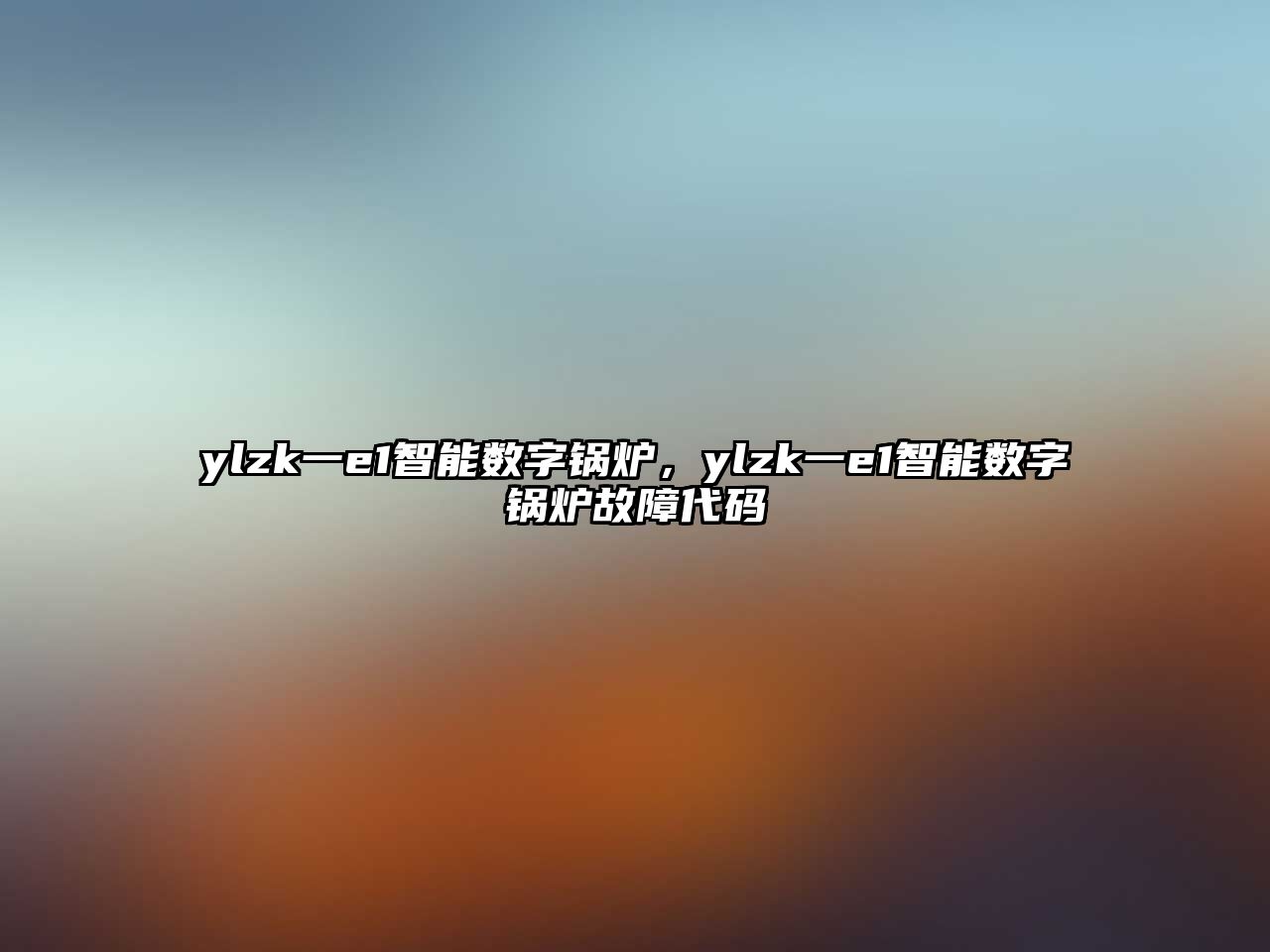 ylzk一e1智能數(shù)字鍋爐，ylzk一e1智能數(shù)字鍋爐故障代碼