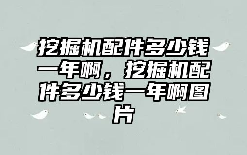 挖掘機配件多少錢一年啊，挖掘機配件多少錢一年啊圖片