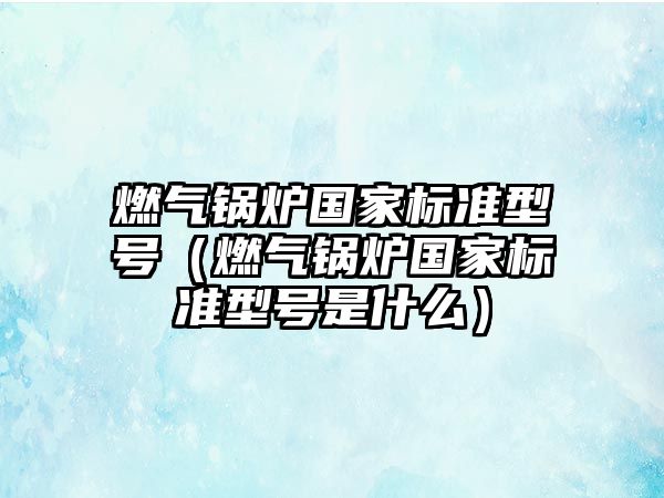 燃?xì)忮仩t國(guó)家標(biāo)準(zhǔn)型號(hào)（燃?xì)忮仩t國(guó)家標(biāo)準(zhǔn)型號(hào)是什么）