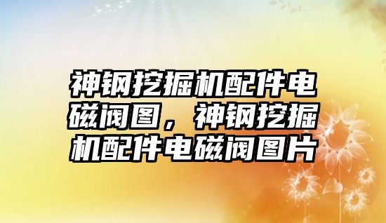 神鋼挖掘機配件電磁閥圖，神鋼挖掘機配件電磁閥圖片