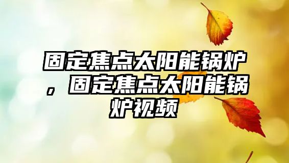 固定焦點太陽能鍋爐，固定焦點太陽能鍋爐視頻