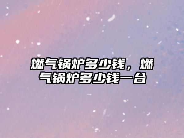 燃?xì)忮仩t多少錢(qián)，燃?xì)忮仩t多少錢(qián)一臺(tái)