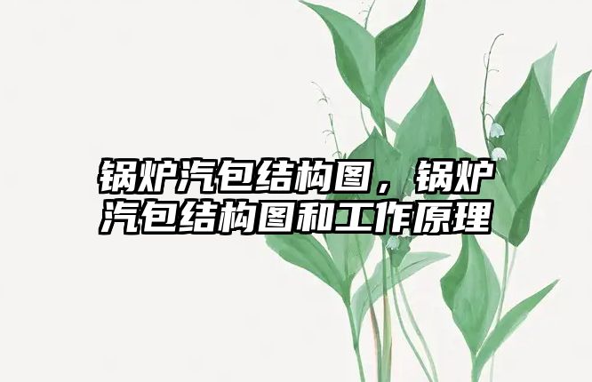 鍋爐汽包結(jié)構(gòu)圖，鍋爐汽包結(jié)構(gòu)圖和工作原理