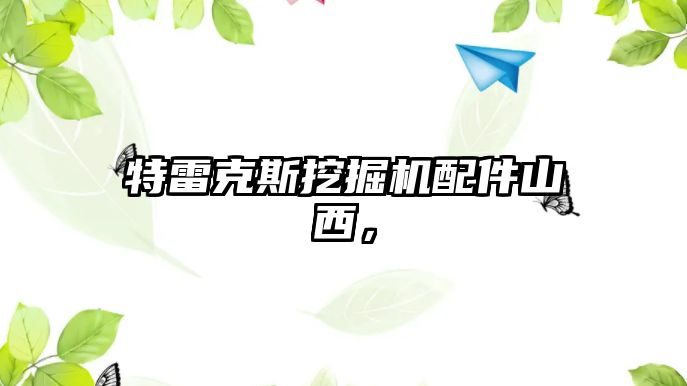 特雷克斯挖掘機配件山西，