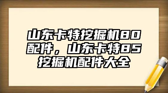 山東卡特挖掘機(jī)80配件，山東卡特85挖掘機(jī)配件大全