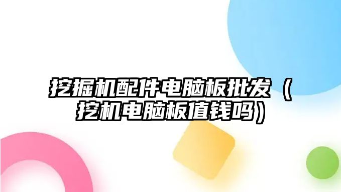 挖掘機配件電腦板批發(fā)（挖機電腦板值錢嗎）