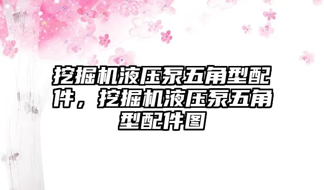 挖掘機液壓泵五角型配件，挖掘機液壓泵五角型配件圖