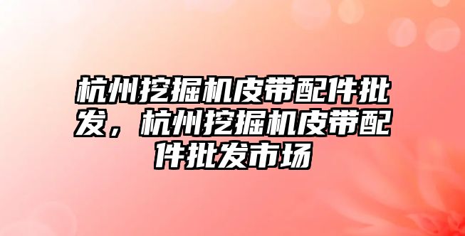 杭州挖掘機皮帶配件批發(fā)，杭州挖掘機皮帶配件批發(fā)市場