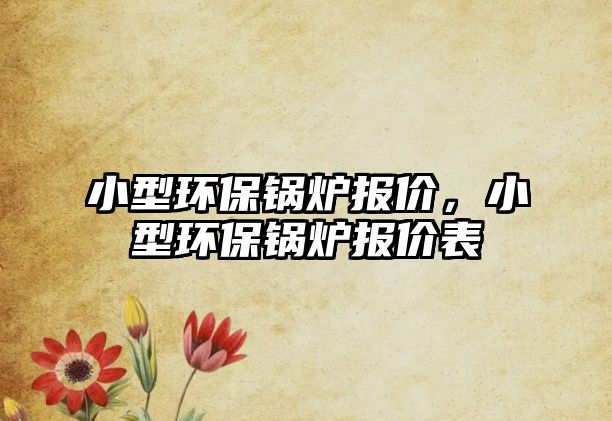 小型環(huán)保鍋爐報價，小型環(huán)保鍋爐報價表