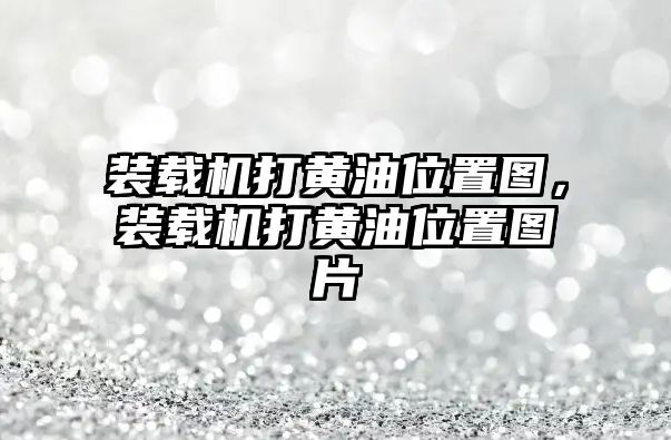 裝載機打黃油位置圖，裝載機打黃油位置圖片