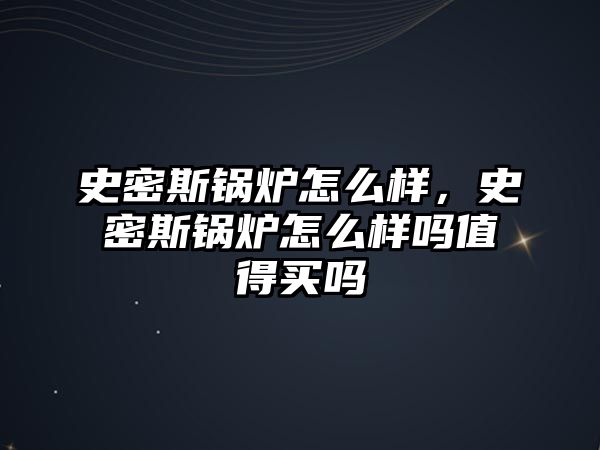 史密斯鍋爐怎么樣，史密斯鍋爐怎么樣嗎值得買嗎