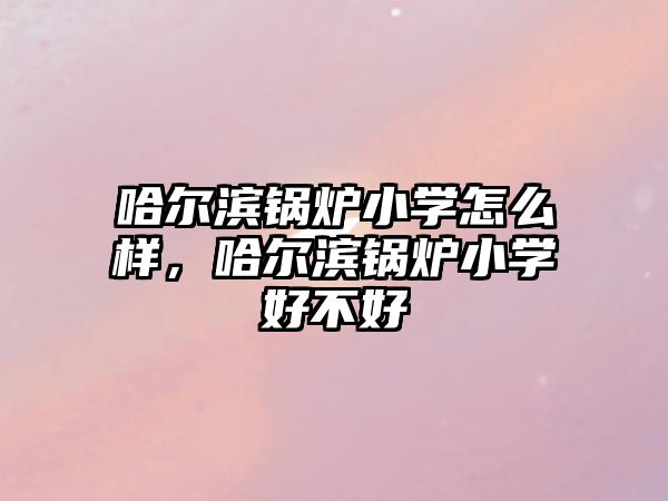 哈爾濱鍋爐小學怎么樣，哈爾濱鍋爐小學好不好