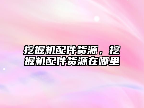 挖掘機配件貨源，挖掘機配件貨源在哪里