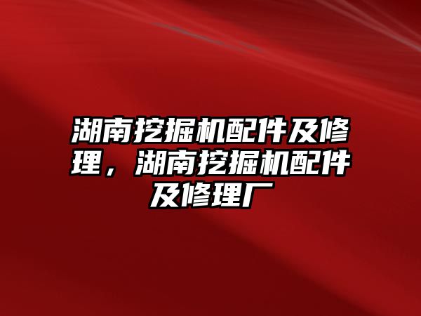 湖南挖掘機(jī)配件及修理，湖南挖掘機(jī)配件及修理廠