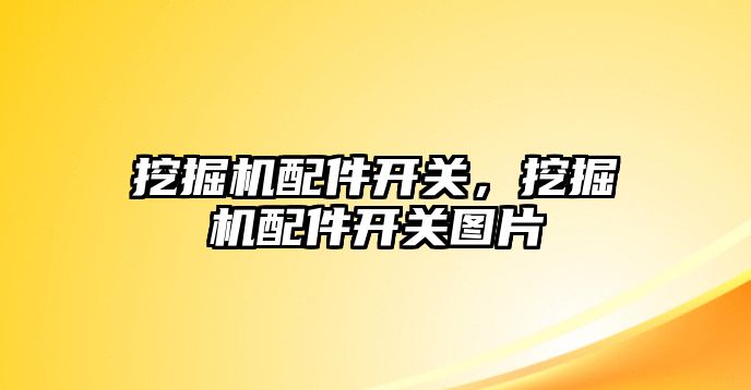 挖掘機配件開關，挖掘機配件開關圖片