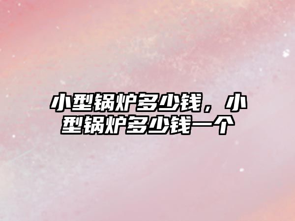 小型鍋爐多少錢，小型鍋爐多少錢一個