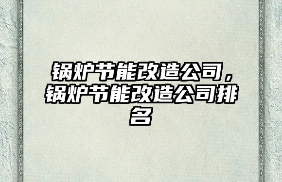 鍋爐節(jié)能改造公司，鍋爐節(jié)能改造公司排名